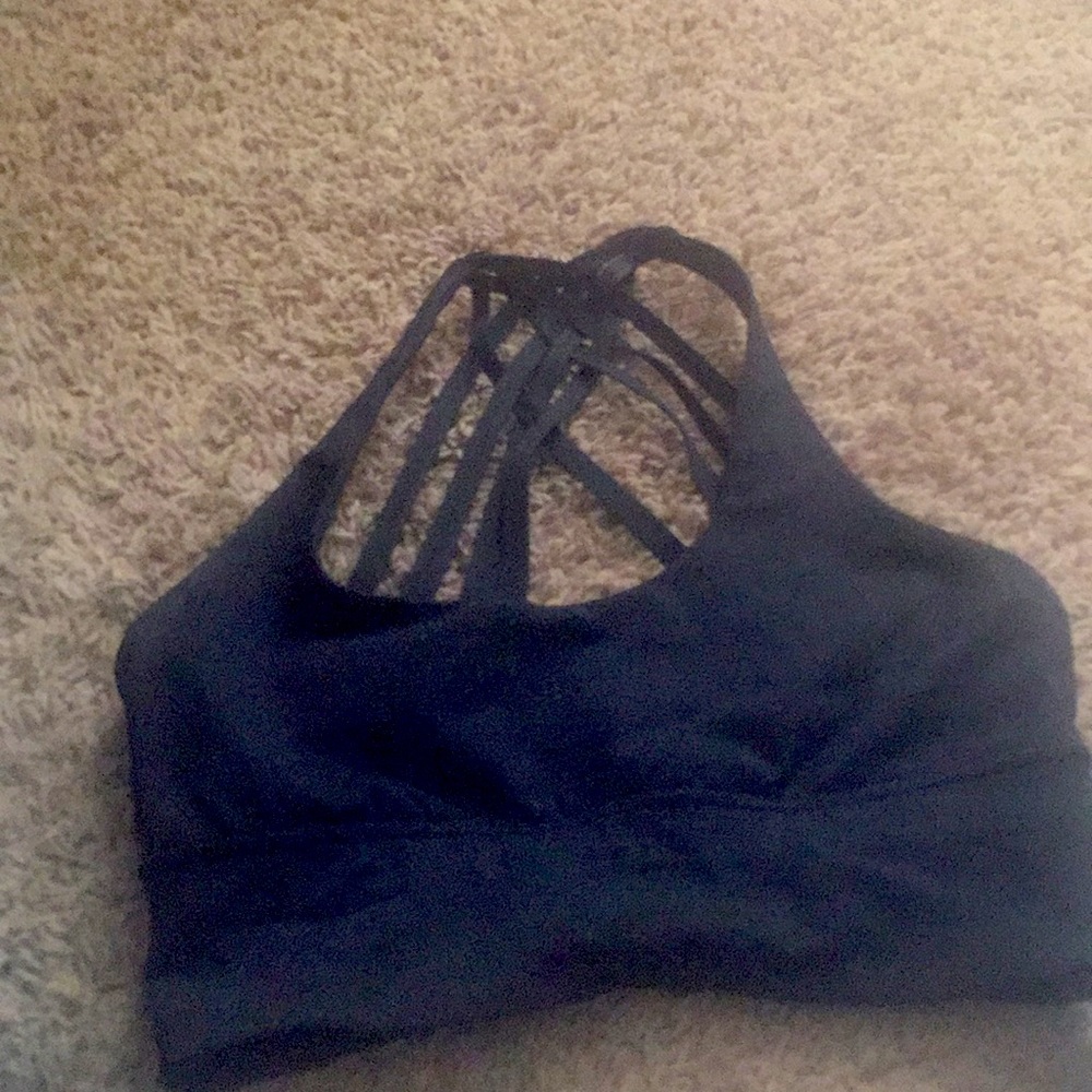 Nearly new Lululemon Black Sports Bra